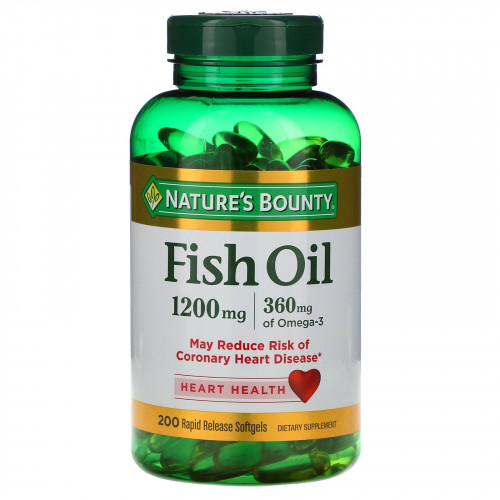 Dầu cá Nature's Bounty Fish Oil 1200mg 360mg Omega 3